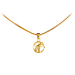 Load image into Gallery viewer, Unisex Micro Gold Plated Maa Pendant With Chain