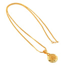 Load image into Gallery viewer, Unisex Micro Gold Plated Om Pendant With Chain