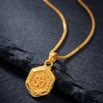 Load image into Gallery viewer, Unisex Micro Gold Plated Om Pendant With Chain