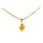 Load image into Gallery viewer, Unisex Micro Gold Plated Om Pendant With Chain