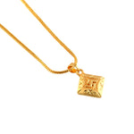Load image into Gallery viewer, Unisex Micro Gold Plated Swastik Pendant With Chain