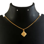 Load image into Gallery viewer, Unisex Micro Gold Plated Swastik Pendant With Chain