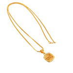 Load image into Gallery viewer, Unisex Micro Gold Plated Radhe Pendant With Chain