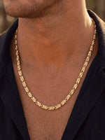 Load image into Gallery viewer, Gold-Toned Geometric Link Chain Necklace