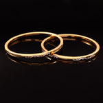 Load image into Gallery viewer, Women Gold-Plated Bangles Set of 2
