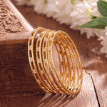 Load image into Gallery viewer, Women Gold-Plated Bangles Set of 4