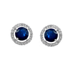 Load image into Gallery viewer, Silver Plated American Diamond and Cubic Zirconia Studded Round Tops
