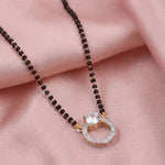 Load image into Gallery viewer, Rhodium plated AD & CZ Studed Pendant Mangalsutra