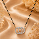 Load image into Gallery viewer, Rhodium plated AD & CZ Studed Pendant Mangalsutra