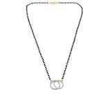 Load image into Gallery viewer, Rhodium plated AD & CZ Studed Pendant Mangalsutra