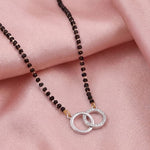 Load image into Gallery viewer, Rhodium plated AD & CZ Studed Pendant Mangalsutra
