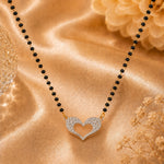 Load image into Gallery viewer, Rhodium plated AD & CZ Studed Pendant Mangalsutra