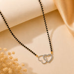 Load image into Gallery viewer, Rhodium plated AD & CZ Studed Pendant Mangalsutra