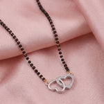 Load image into Gallery viewer, Rhodium plated AD & CZ Studed Pendant Mangalsutra