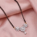 Load image into Gallery viewer, Rhodium plated AD & CZ Studed Pendant Mangalsutra