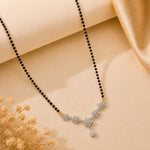 Load image into Gallery viewer, Rhodium plated AD & CZ Studed Pendant Mangalsutra