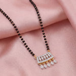 Load image into Gallery viewer, Rhodium plated AD & CZ Studed Pendant Mangalsutra