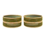 Load image into Gallery viewer, Indian Bollywood Bangle Bracelet Set for Women - 24 Piece (2 Dozen) Multicolor Alloy Gold Tone Stacking Jewelry for Weddings, Parties, Festivals & Gifts (Rani_Pink)