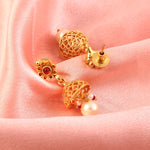 Load image into Gallery viewer, Gold-Toned Multicolour Stone Choker Necklace Set with Earrings