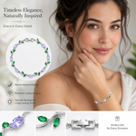 Load image into Gallery viewer, Elegant Rose and Leaf Branch Link Tulip Bracelet for Women