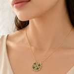 Load image into Gallery viewer, 2-Way Multi Wearing Magnetic Heart Clover Necklace for Women