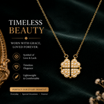 Load image into Gallery viewer, 2-Way Multi Wearing Magnetic Heart Clover Necklace for Women
