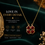 Load image into Gallery viewer, 2-Way Multi Wearing Magnetic Heart Clover Necklace for Women