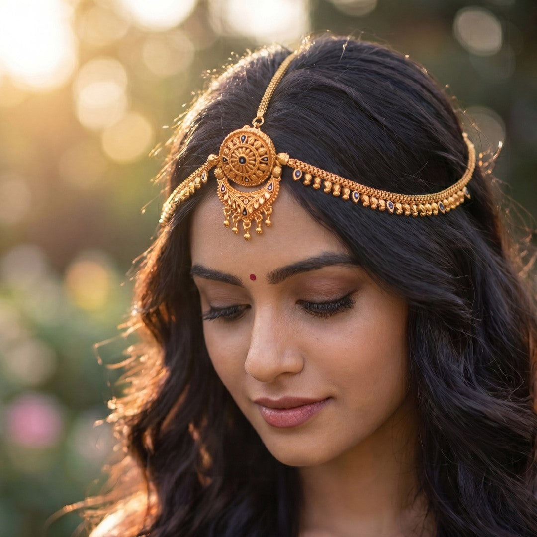 Gold Plated Traditional Polki & Handmade Meena Work Rajasthani Style Jewelry