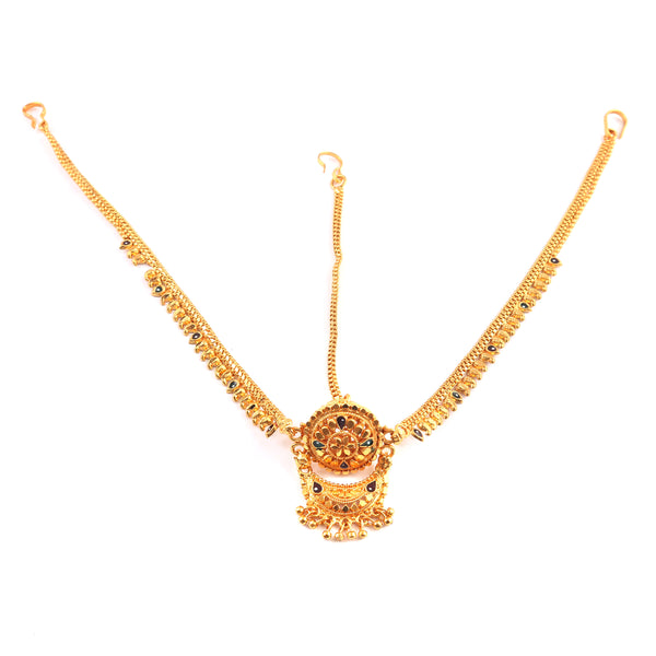 Gold Plated Traditional Polki & Handmade Meena Work Rajasthani Style Jewelry