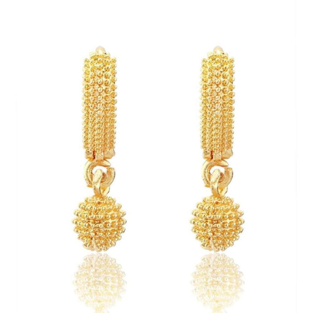 Gold-Toned Classic Drop Earrings