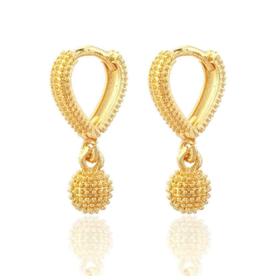Gold-Toned Classic Drop Earrings