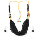 Load image into Gallery viewer, Gold-Plated Kundan-Studded &amp; Pearl-Beaded Jewellery Set
