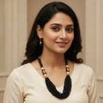 Load image into Gallery viewer, Gold-Plated Kundan-Studded &amp; Pearl-Beaded Jewellery Set
