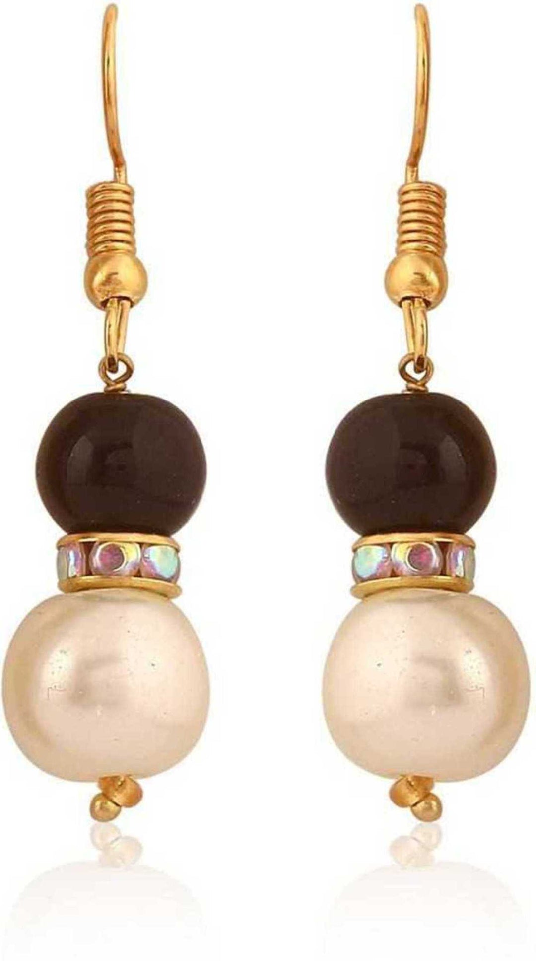 Gold-Plated Kundan-Studded & Pearl-Beaded Jewellery Set