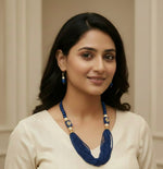Load image into Gallery viewer, Gold-Plated Kundan-Studded &amp; Pearl-Beaded Jewellery Set
