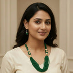 Load image into Gallery viewer, Gold-Plated Kundan-Studded &amp; Pearl-Beaded Jewellery Set
