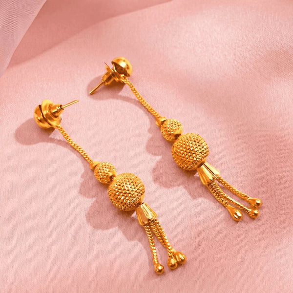 Gold Plated Classic Drop Earrings
