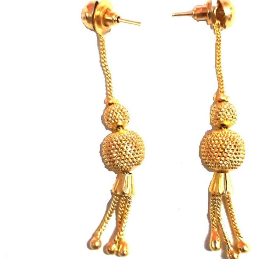 Gold Plated Classic Drop Earrings