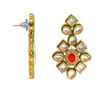 Load image into Gallery viewer, Gold-Plated White Kundan Studded &amp; Crystals Beaded Long Jewellery Set
