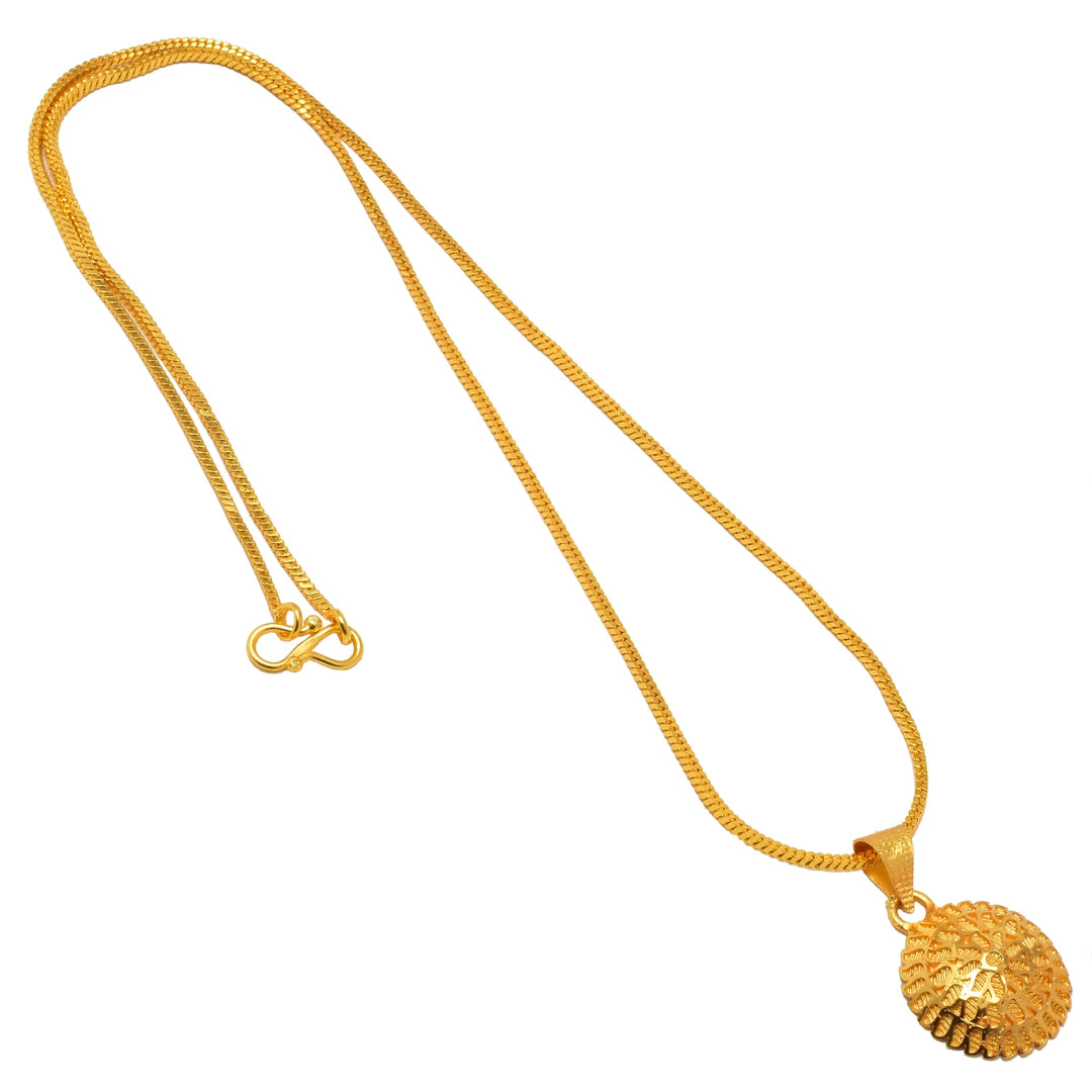 Gold Plated Pendant With Chain Jewelry For Men & Women