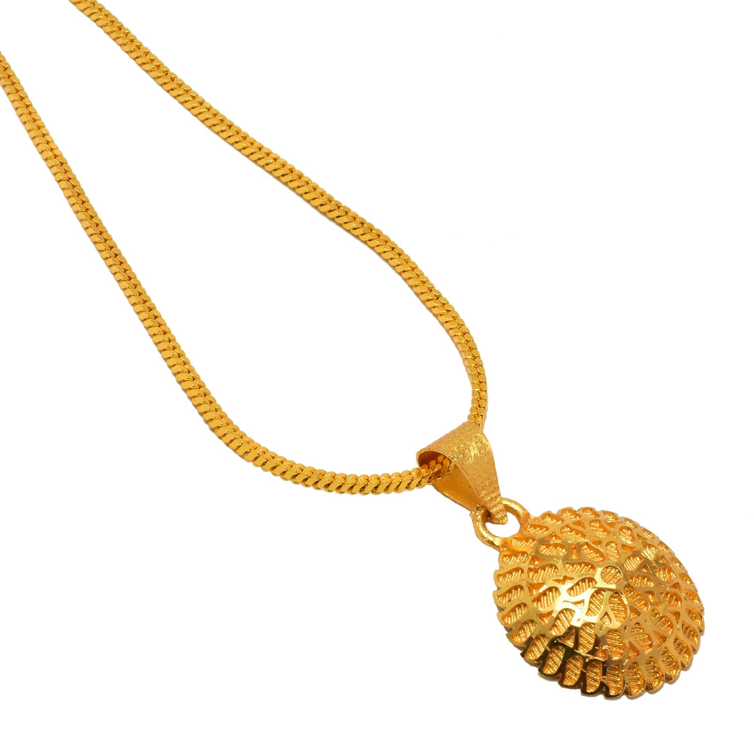Gold Plated Pendant With Chain Jewelry For Men & Women