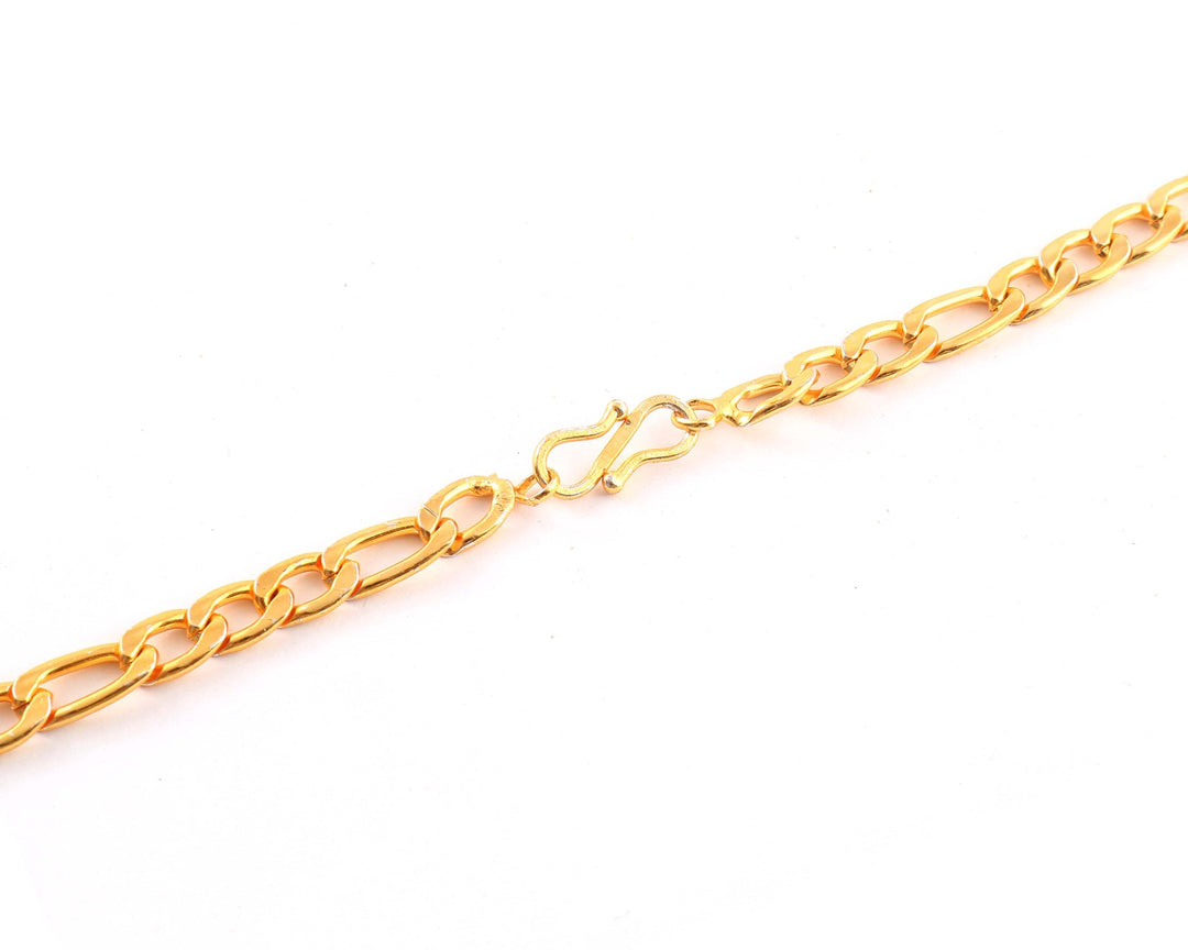 Unisex Gold-Toned Brass Gold-Plated Chain