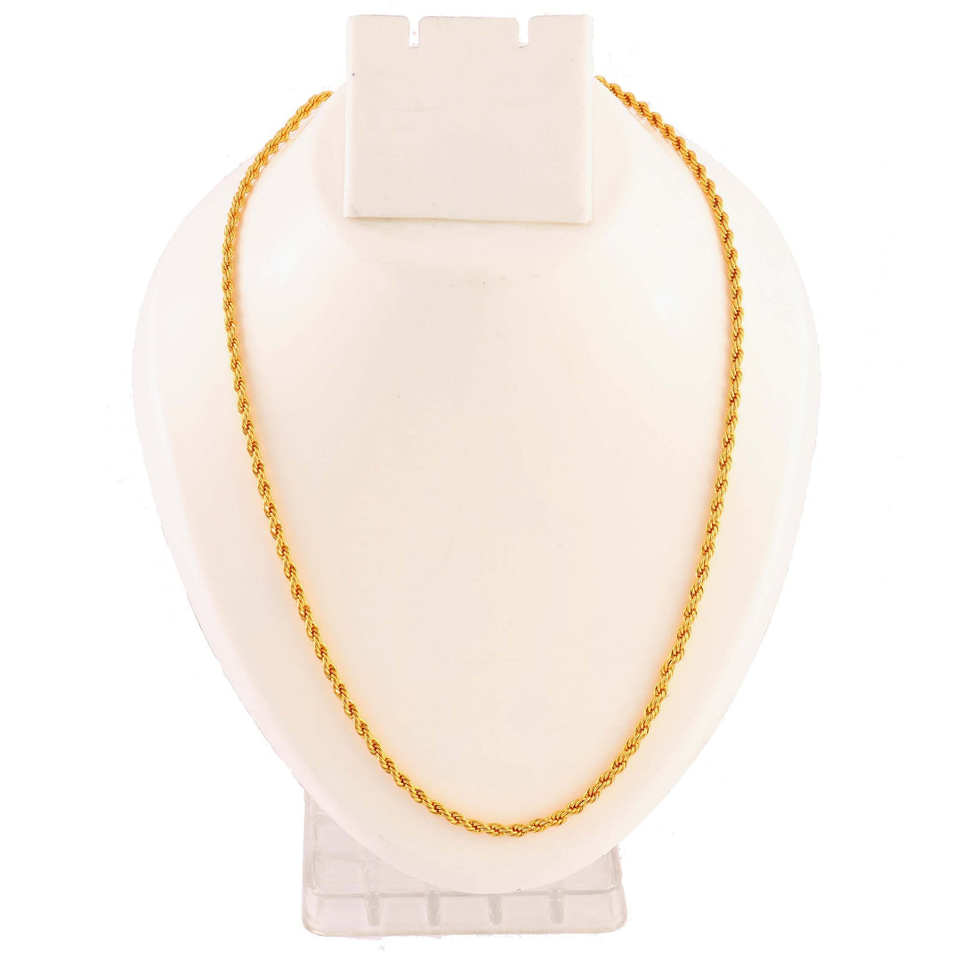 Unisex Gold-Toned Brass Gold-Plated Chain