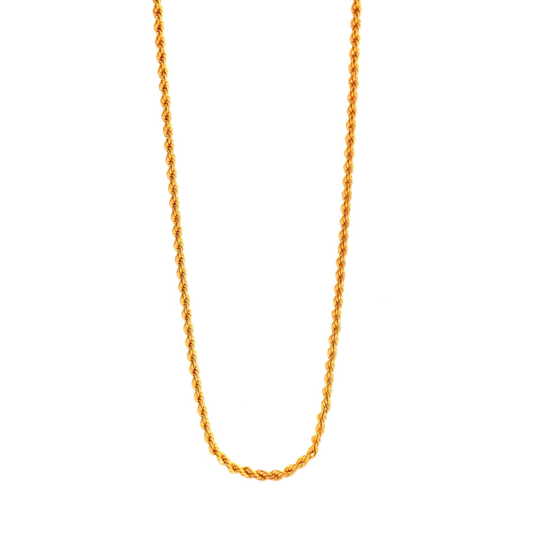Unisex Gold-Toned Brass Gold-Plated Chain