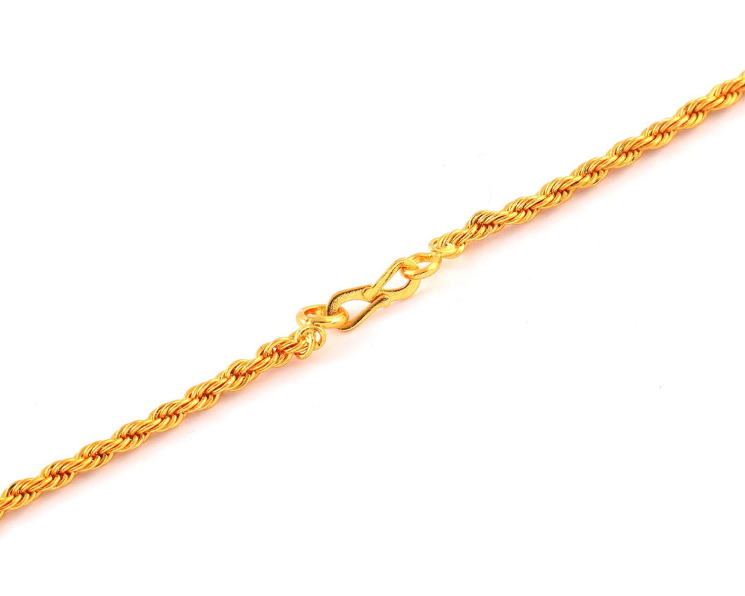 Unisex Gold-Toned Brass Gold-Plated Chain
