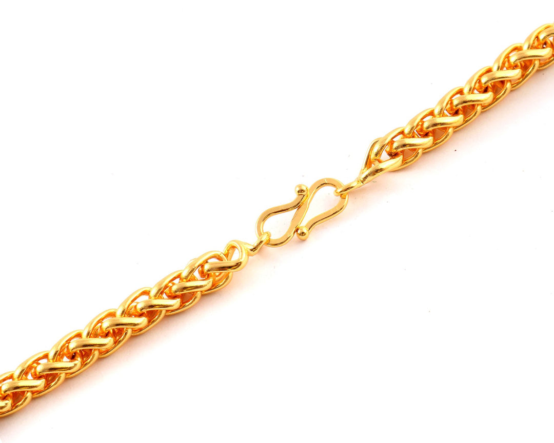 Unisex Gold-Toned Brass Gold-Plated Chain