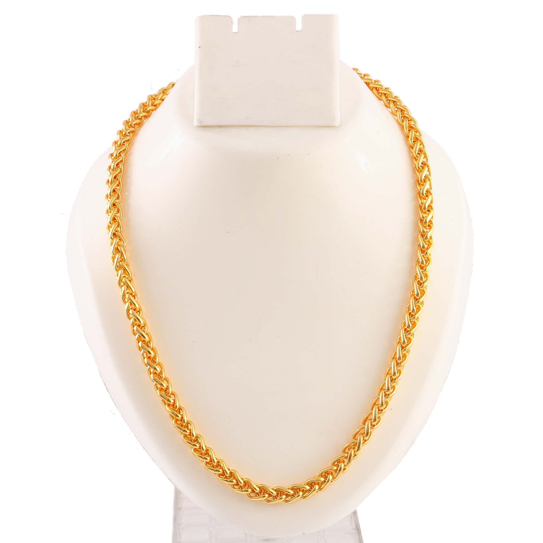Unisex Gold-Toned Brass Gold-Plated Chain