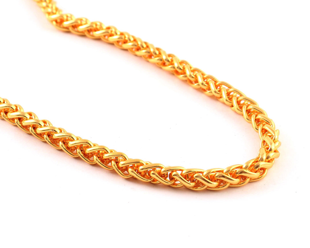 Unisex Gold-Toned Brass Gold-Plated Chain