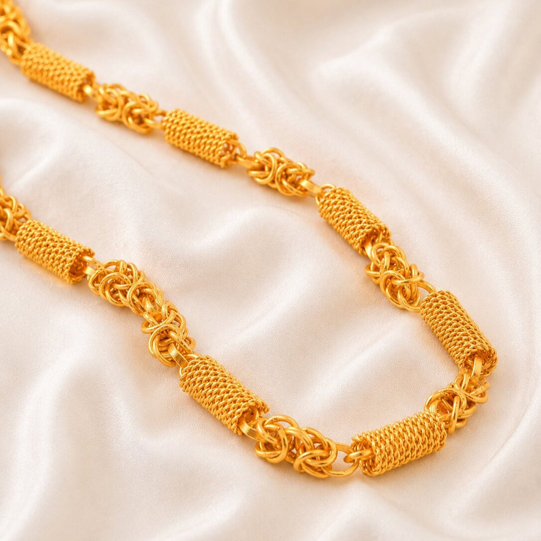 Unisex Gold-Toned Brass Gold-Plated Chain