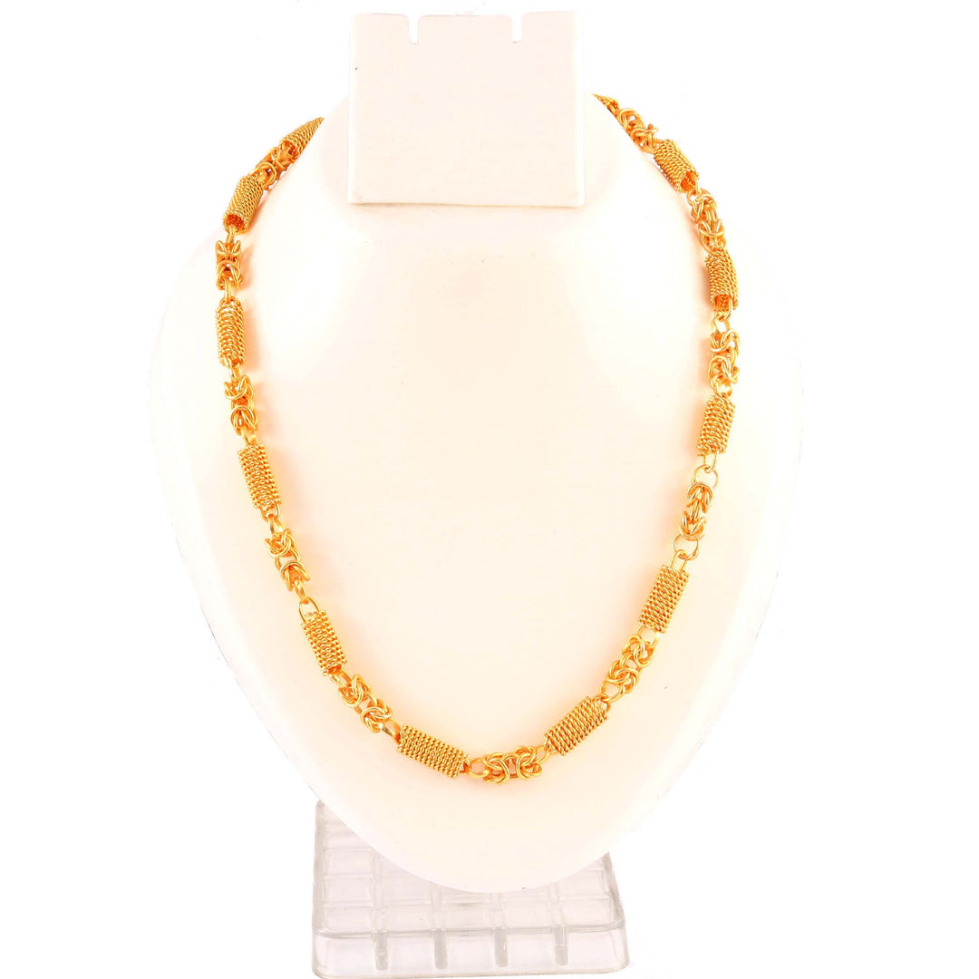 Unisex Gold-Toned Brass Gold-Plated Chain